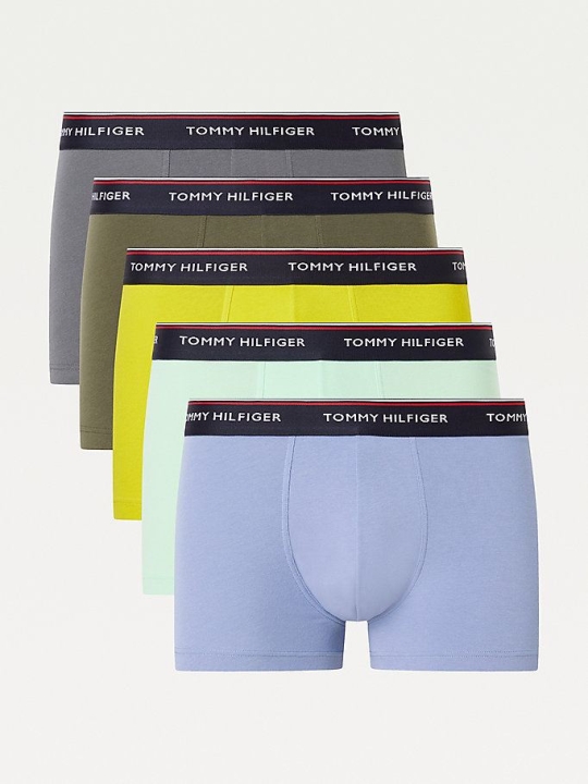 Tommy Hilfiger 5-Pack Logo Stretch Trunks Unterwäsche Herren Blau | AT785JGIT