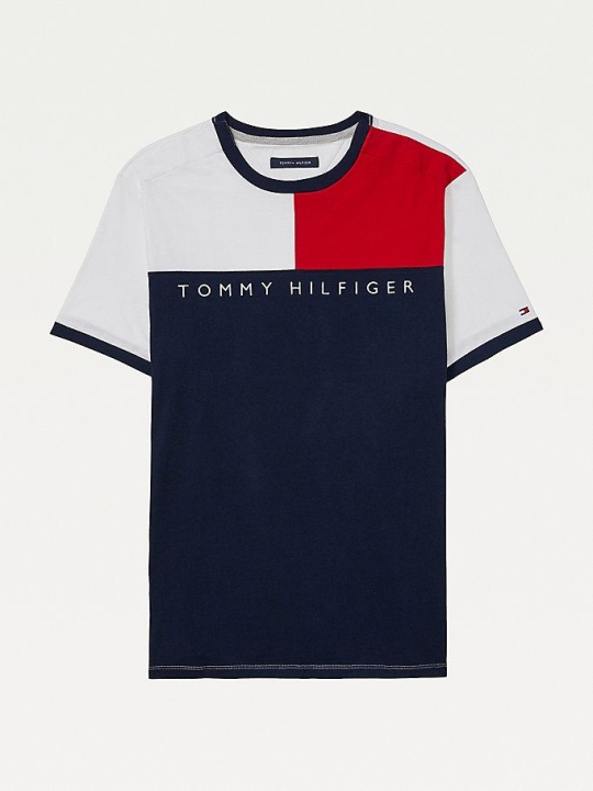 Tommy Hilfiger Adaptive Flag Pure Baumwoll T-shirts Herren Weiß | AT417HFEV