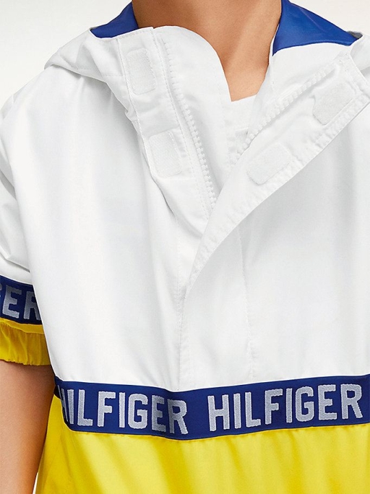 Tommy Hilfiger Adaptive Mit Kapuze Colour-Blocked Jacke Kinder Gelb | AT609LPSC