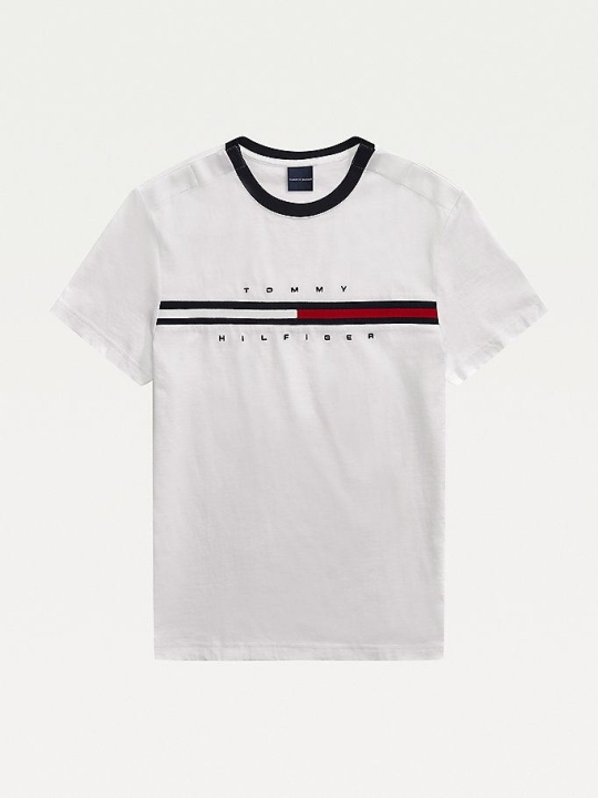 Tommy Hilfiger Adaptive Pure Baumwoll T-shirts Herren Weiß | AT834ZGBD