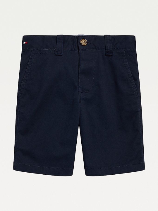 Tommy Hilfiger Adaptive Stretch Baumwoll Adjustable Taille Kurze Hose Kinder Navy Mehrfarbig | AT346VKZM