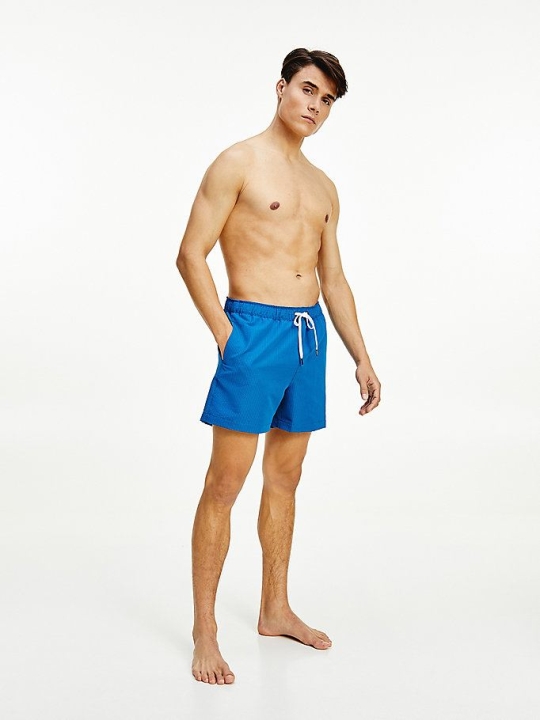 Tommy Hilfiger Beach Logo Mid Length Swim Bademode Herren Blau | AT761CNHX