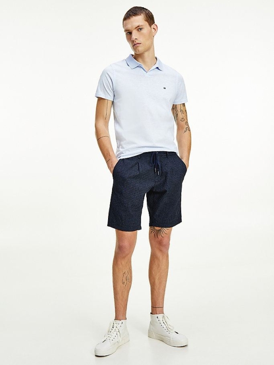 Tommy Hilfiger Brooklyn Gingham Seersucker Kurze Hose Herren Dunkelblau | AT206ZNUM