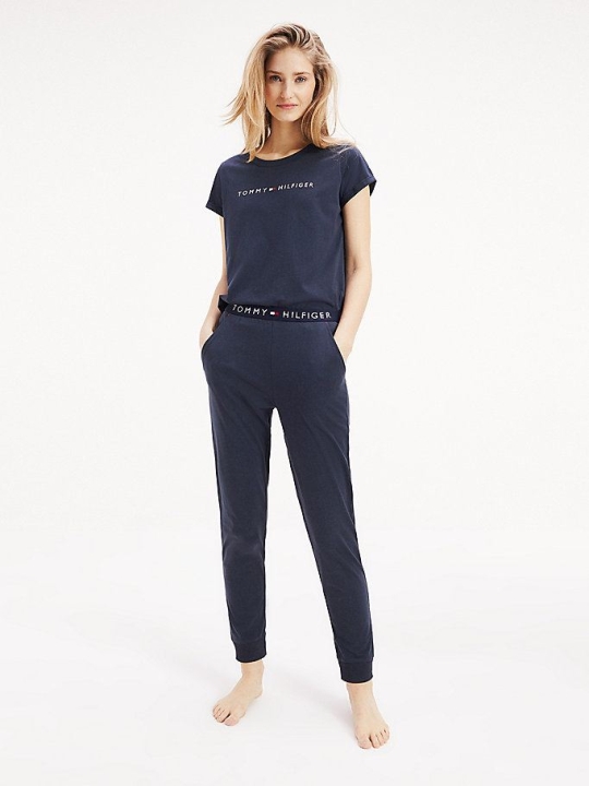 Tommy Hilfiger CUFFED PANT Nachtwäsche Damen Navy | AT608YXDF