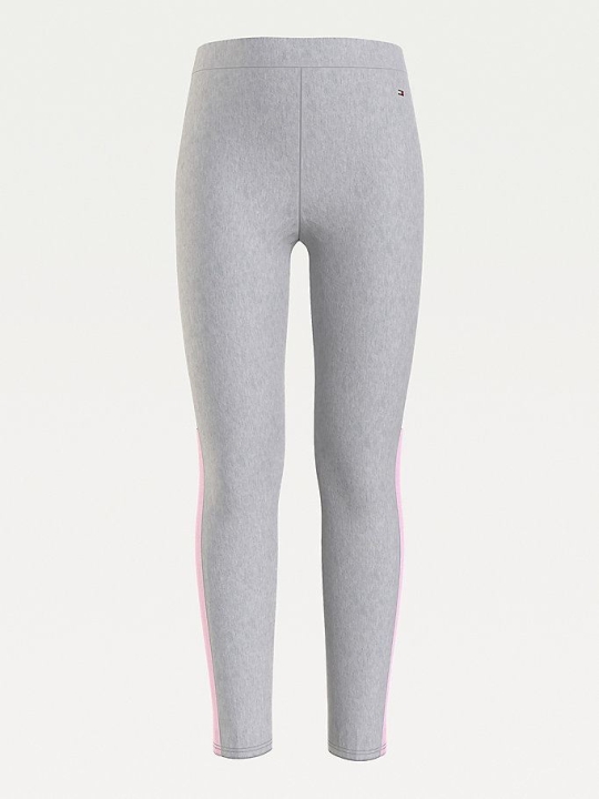 Tommy Hilfiger Colour-Blocked Full Length Leggings Kinder Hellgrau Rosa Türkis | AT820BYTV