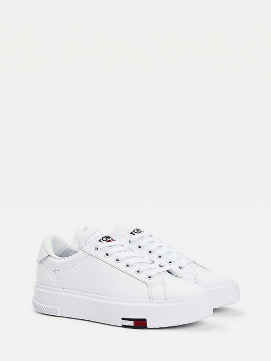 Tommy Hilfiger Cupsole Flatform Sneakers Damen Weiß | AT926IAMF