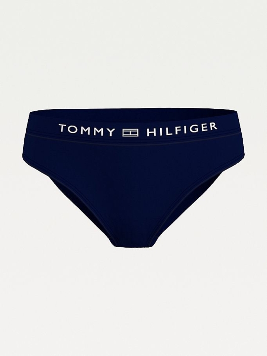 Tommy Hilfiger Curve Logo Bikini Bottoms Bademode Damen Dunkelblau | AT482LXOS