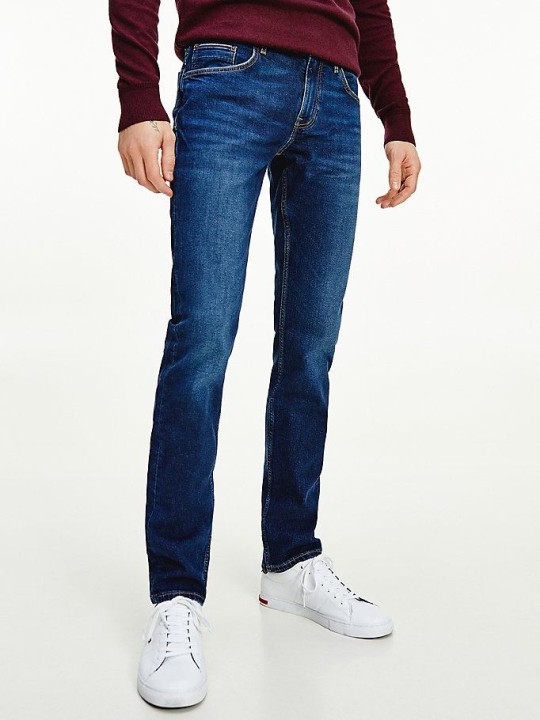 Tommy Hilfiger Denton Gerade Fit Jeans Herren Blau | AT504JCTP