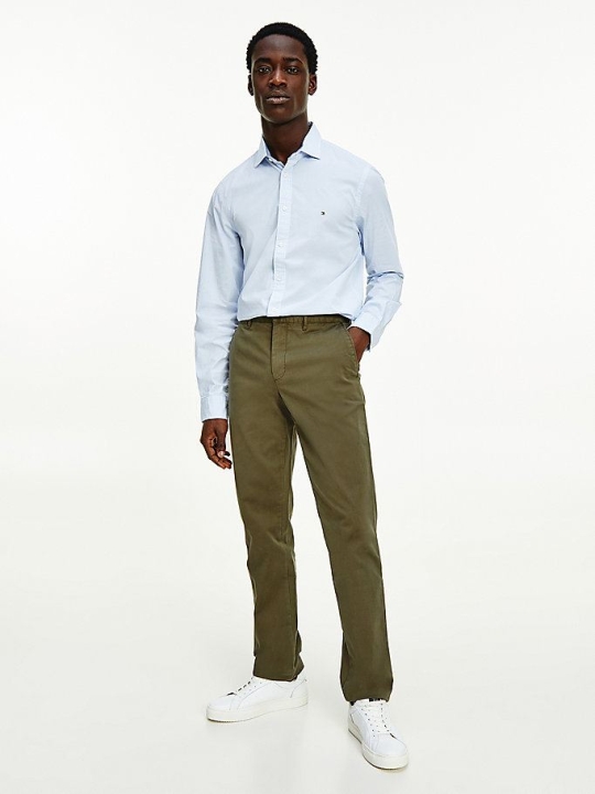 Tommy Hilfiger Denton TH Flex Organic Baumwoll Chino-hosen Herren Grün | AT429KOWJ