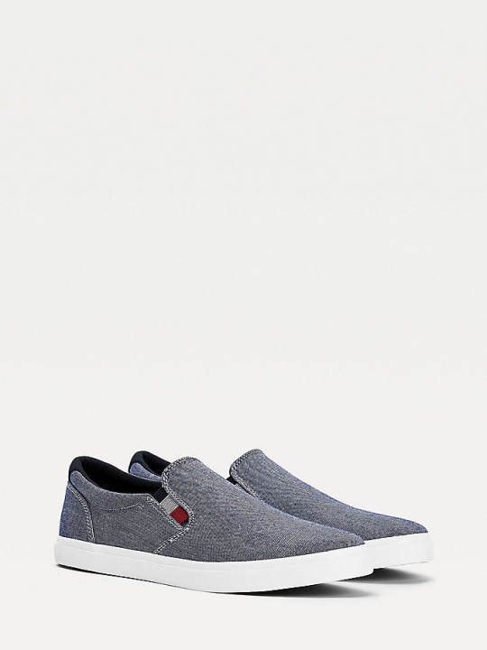 Tommy Hilfiger Essential Chambray Slip-On Sneakers Herren Navy | AT629JFUI