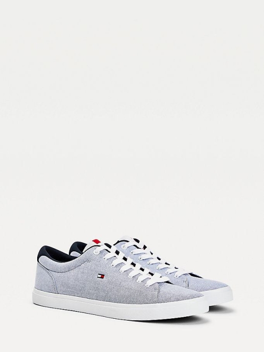 Tommy Hilfiger Essential Chambray Sneakers Herren Blau | AT465UBZE