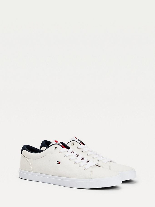 Tommy Hilfiger Essential Chambray Sneakers Herren Weiß | AT597YFCR