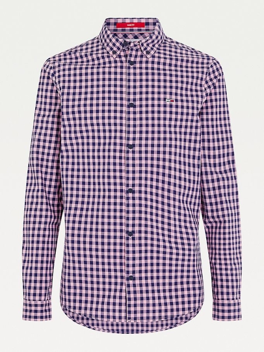 Tommy Hilfiger Essential Gingham Hemd Herren Rosa | AT814VUEI