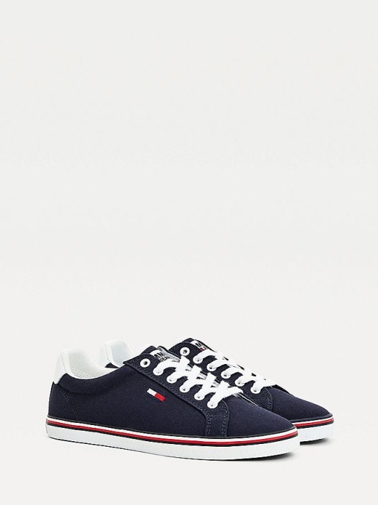 Tommy Hilfiger Essential Low-Top Sneakers Damen Hellnavy | AT405JZHO