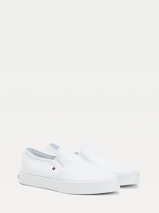 Tommy Hilfiger Essential Nautical Slip-On Sneakers Damen Weiß | AT206OHDA