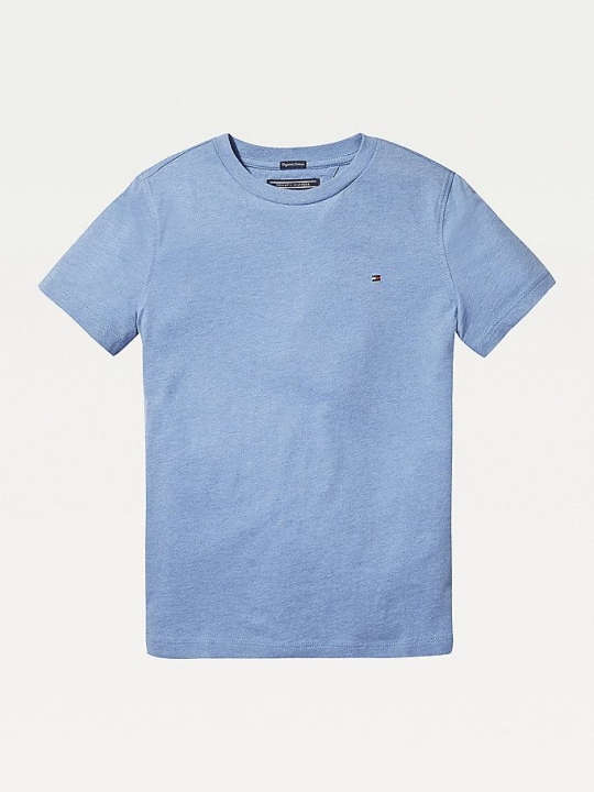 Tommy Hilfiger Essential Organic Baumwoll T-shirts Kinder Hellblau | AT625ZBUP