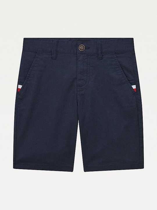 Tommy Hilfiger Essential Slim TH Flex Chino Kurze Hose Kinder Hellnavy | AT038WHVJ