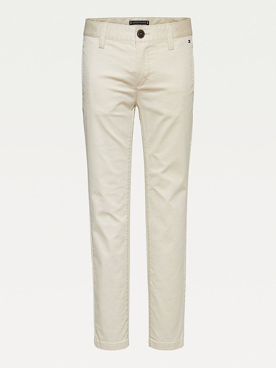 Tommy Hilfiger Essential TH Flex Schlank Chino-hosen Kinder Beige | AT205LOKN