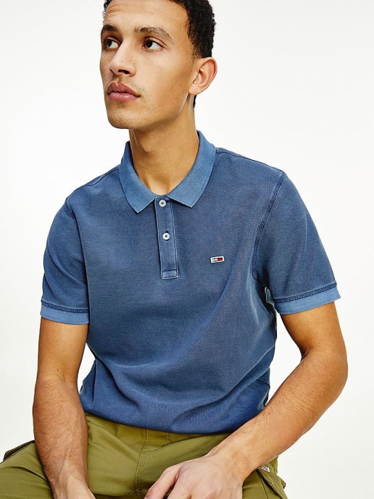 Tommy Hilfiger Garment Dyed Polo Shirts Herren Hellnavy | AT136GOJQ