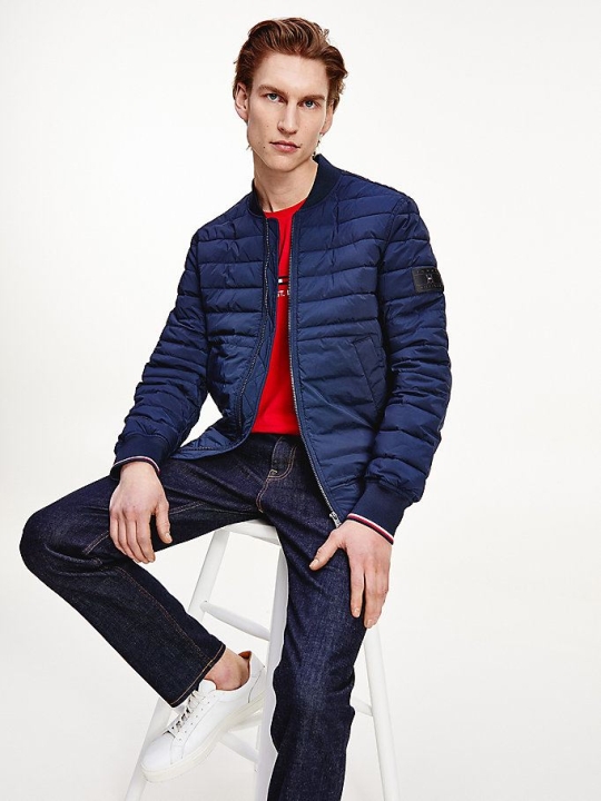 Tommy Hilfiger Gepolstert Bomber Jacke Herren Dunkelblau | AT386GBXO