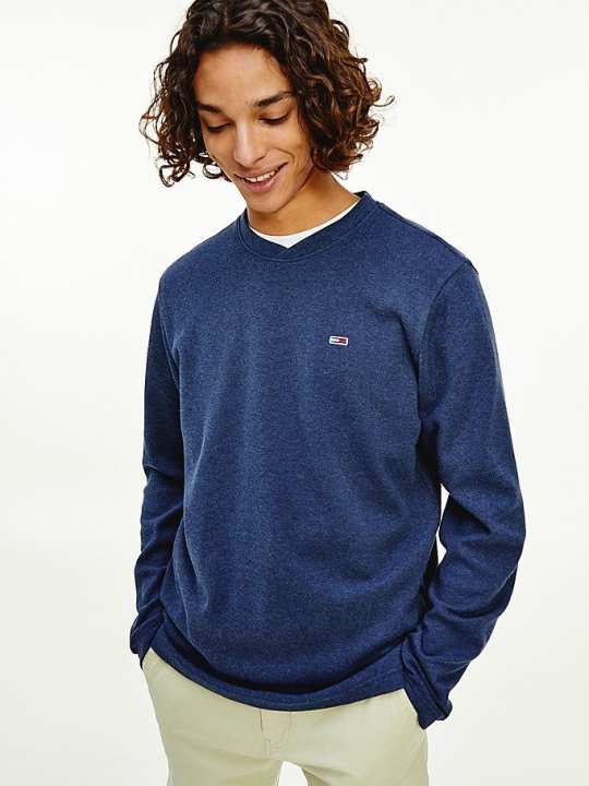 Tommy Hilfiger Gestrickt Long Sleeve T-shirts Herren Hellnavy | AT702MJRF