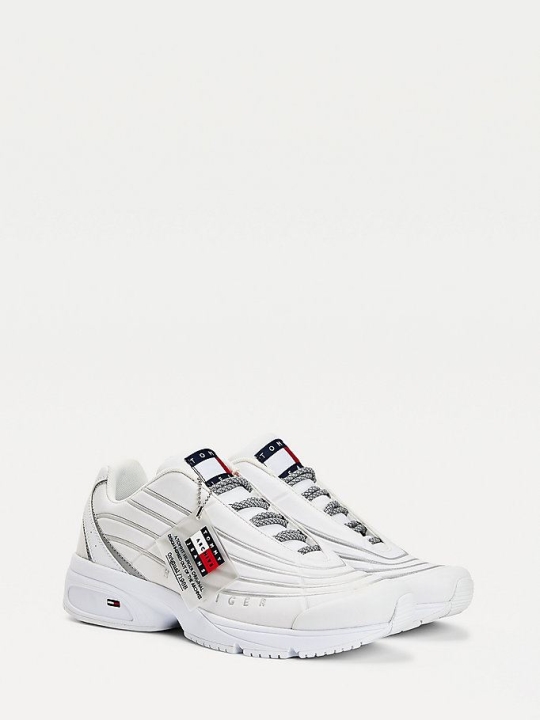 Tommy Hilfiger Heritage Reflective Sneakers Herren Weiß | AT084WIYV