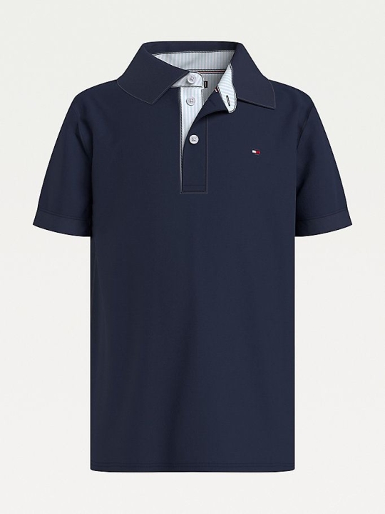 Tommy Hilfiger Ithaca Stripe Collar Polo Shirts Kinder Hellnavy | AT263FNHI