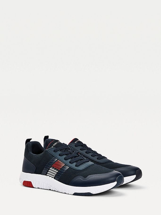 Tommy Hilfiger Laufschuhe Mesh Panel Sneakers Herren Dunkelblau | AT836TVBX