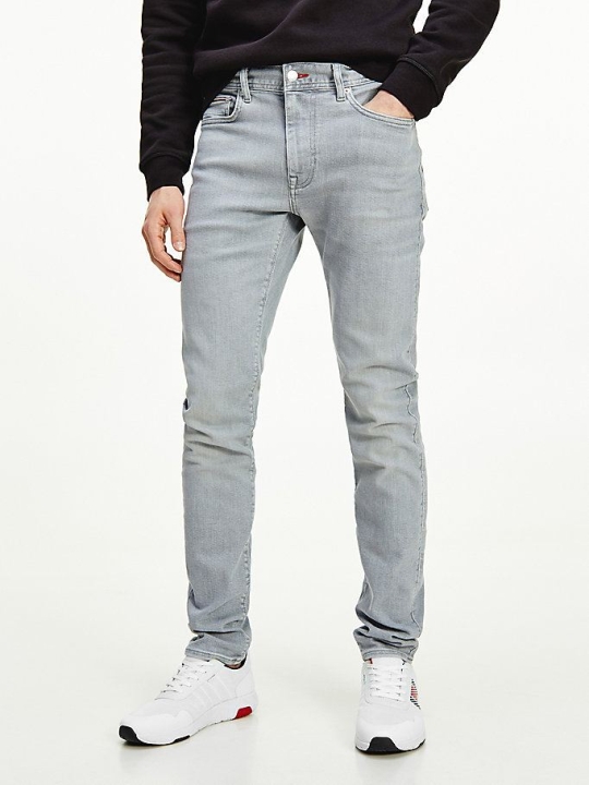 Tommy Hilfiger Layton Extra Slim TH Flex Jeans Herren Grau | AT081HWPK