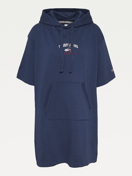 Tommy Hilfiger Logo Embroidery Kleider Damen Hellnavy | AT275HNFG