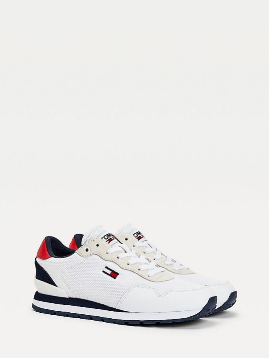 Tommy Hilfiger Low-Top Mesh Sneakers Herren Weiß | AT326GVLT