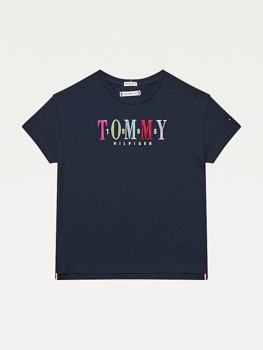 Tommy Hilfiger Multicolour Logo T-shirts Kinder Hellnavy | AT610OREA