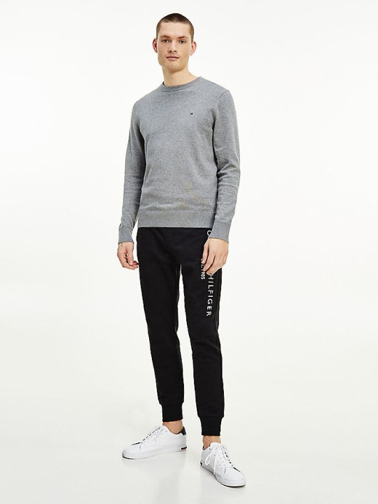 Tommy Hilfiger Pima Baumwoll Cashmere Crew Neck Jumper Pullover Herren Dunkelgrau | AT187NJRF