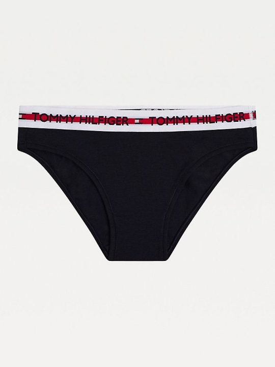 Tommy Hilfiger Repeat Logo Stretch Organic Baumwoll Briefs Unterwäsche Damen Dunkelblau | AT958TMNS