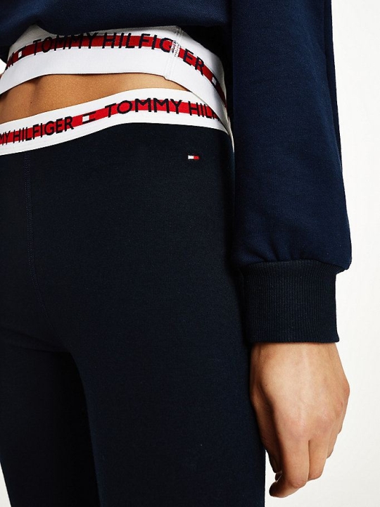 Tommy Hilfiger Repeat Logo Waistband Nachtwäsche Damen Dunkelblau | AT781ZLQI