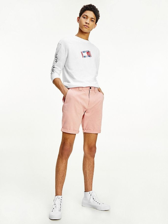 Tommy Hilfiger Scanton Regular Chino Kurze Hose Herren Rosa | AT954EGIJ