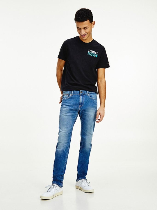 Tommy Hilfiger Scanton Slim Twill Jeans Herren Blau | AT207MREZ