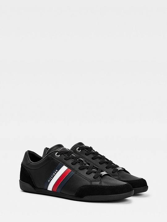 Tommy Hilfiger Signature Detail Cupsole Sneakers Herren Schwarz | AT263AMTH