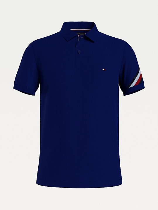 Tommy Hilfiger Signature Detail Slim Fit Polo Shirts Herren Navy | AT218CTYF