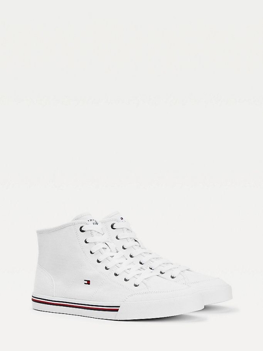 Tommy Hilfiger Signature Mid-Top Sneakers Herren Weiß | AT518WCFI