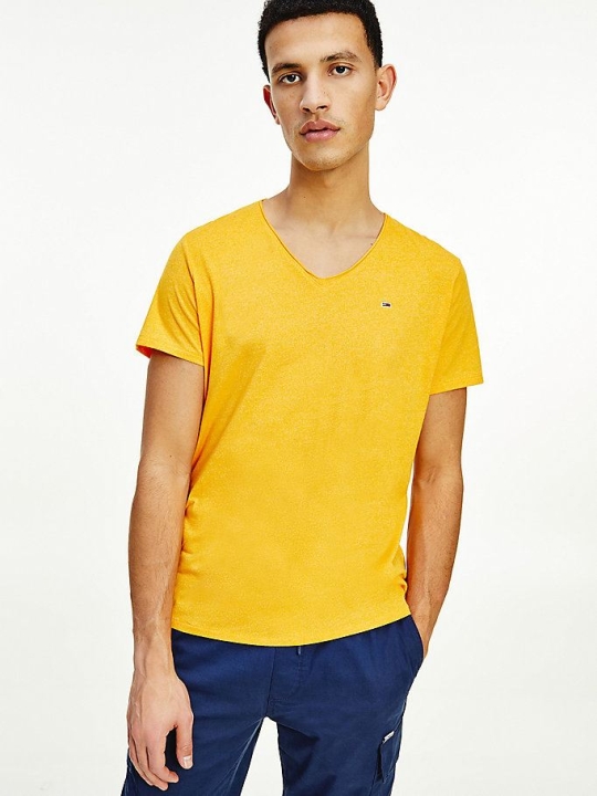 Tommy Hilfiger Slim Fit V-Neck T-shirts Herren Orange | AT463ADJQ