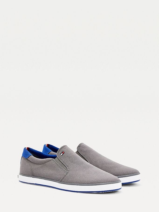 Tommy Hilfiger Slip-On Sneakers Herren Grau | AT048HQEU