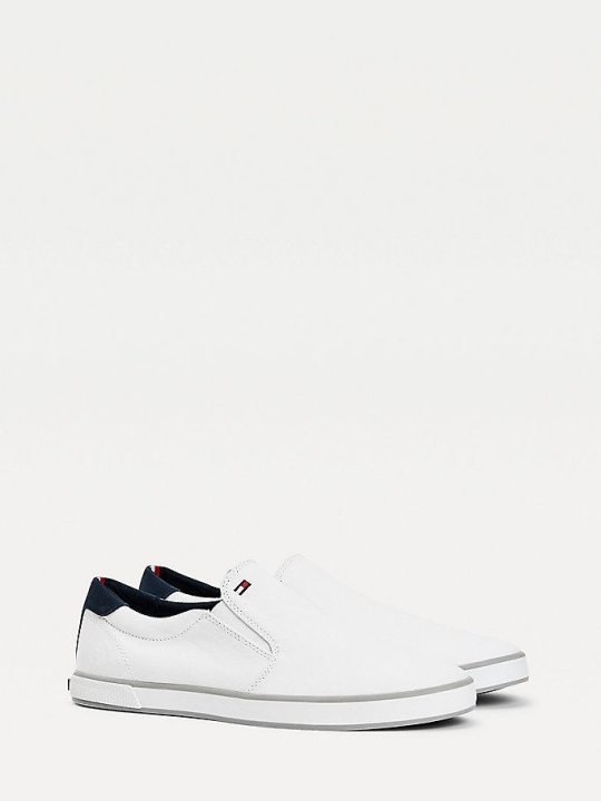 Tommy Hilfiger Slip-On Sneakers Herren Weiß | AT769PXBN