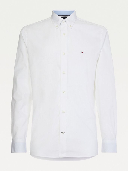 Tommy Hilfiger Soft Poplin Hemd Herren Weiß | AT507RLBT