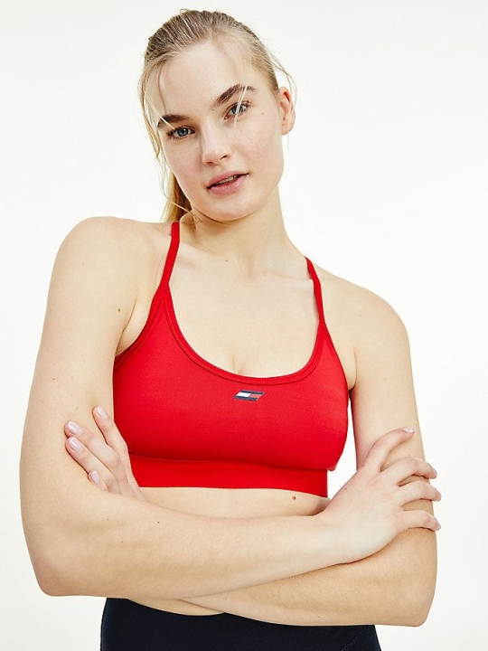 Tommy Hilfiger Sport Laufschuhe Low Support Racer Bra Unterwäsche Damen Rot | AT356YDJA