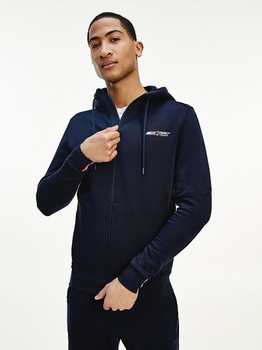 Tommy Hilfiger Sport TH Cool Zip-Thru Hoodie Herren Dunkelblau | AT705SEZG