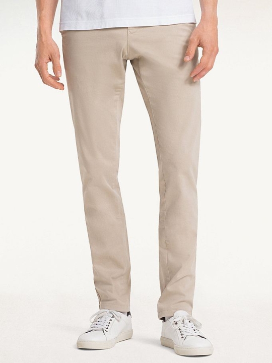 Tommy Hilfiger Stretch Baumwoll Chino-hosen Herren Khaki | AT297EUGV