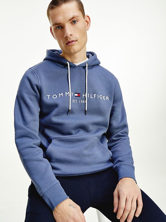 Tommy Hilfiger TH Flex Fleece Hoodie Herren Indigo | AT690SBFT