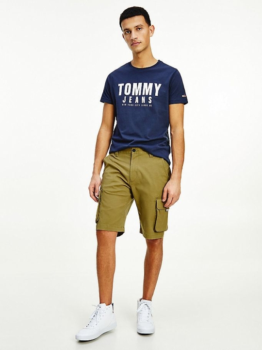 Tommy Hilfiger Washed Cargo Kurze Hose Herren Olivgrün | AT920UCGA