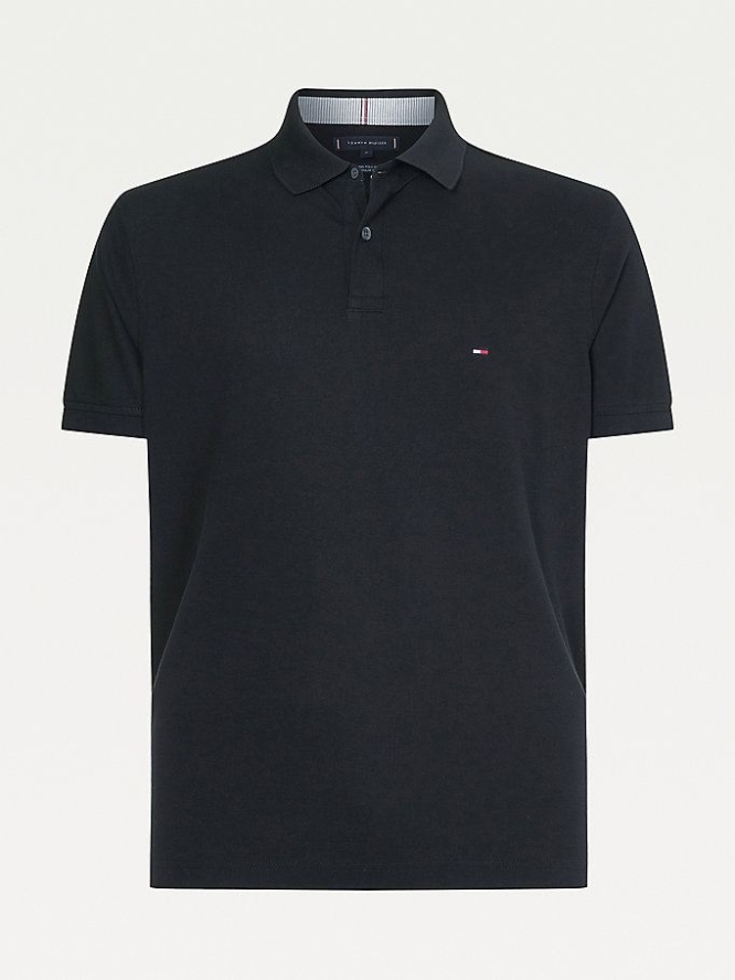 Tommy Hilfiger 1985 Regular Fit Polo Shirts Herren Schwarz | AT174HJDF